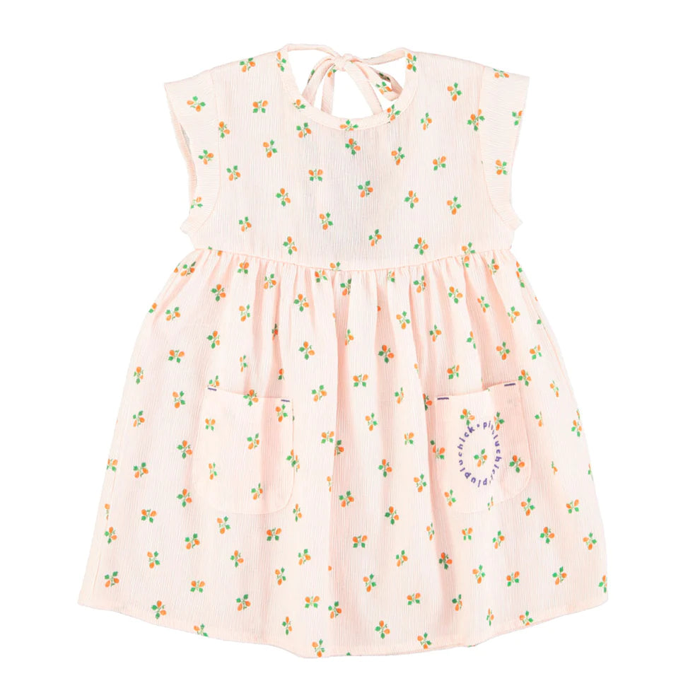 PIUPIUCHICK LIGHT PINK FLORAL DRESS